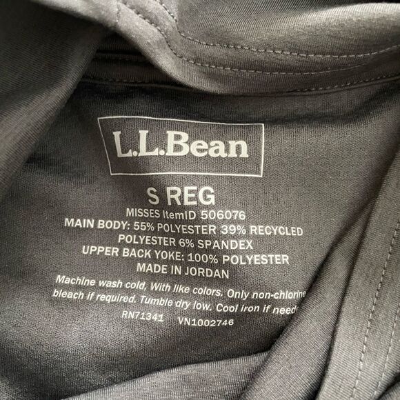 LL Bean Women's Multisport Tech Tee Mock Baselayer Long Sleeve Shirt size S - Picture 7 of 7